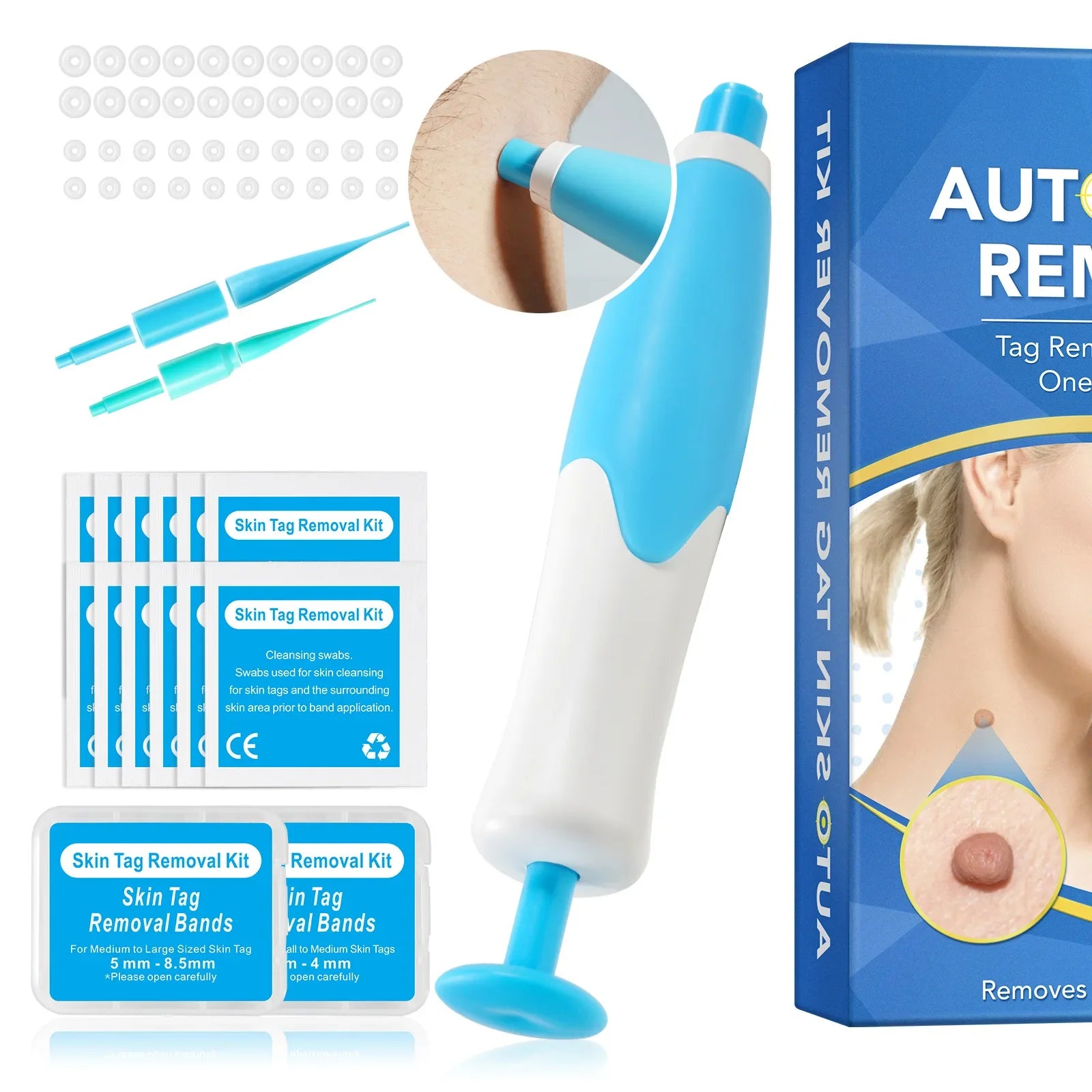 Dual Head Wart Removing Pen Set Auto Skin Tag Remover Painless Mole Wart Skin Tag Removal Kit Skin Care Beauty Tool Hot Sale